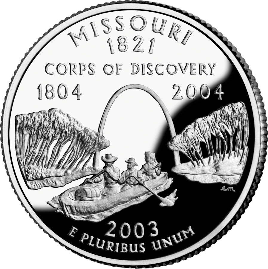 Missouri state quarter reverse